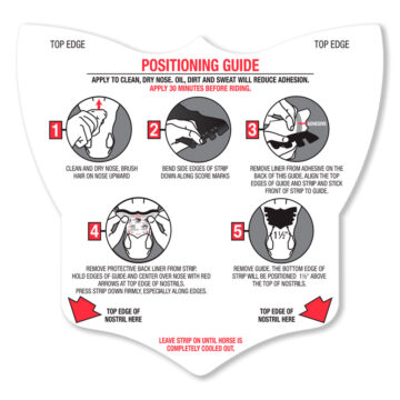 Flair Nasal Strip - Positioning Guide | Southern Stars Saddlery, Australia